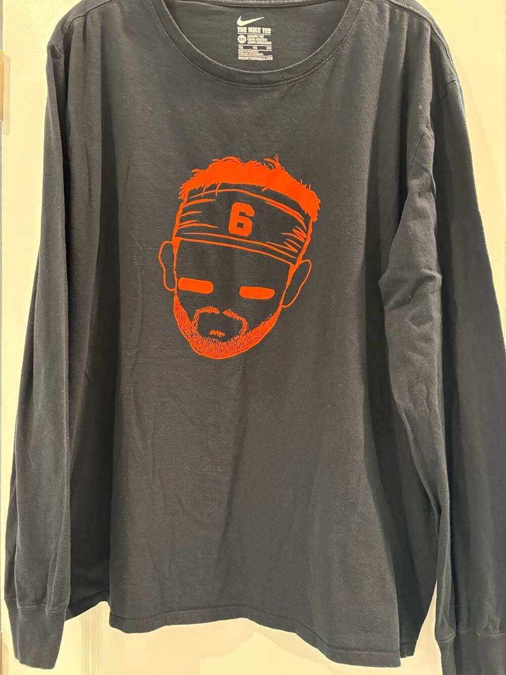 Nike Barstool Sports Baker Mayfield Long Sleeve T-Shirt Size XXL